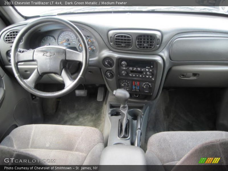 Dark Green Metallic / Medium Pewter 2003 Chevrolet TrailBlazer LT 4x4