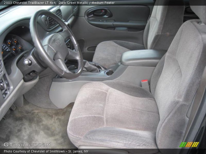 Dark Green Metallic / Medium Pewter 2003 Chevrolet TrailBlazer LT 4x4