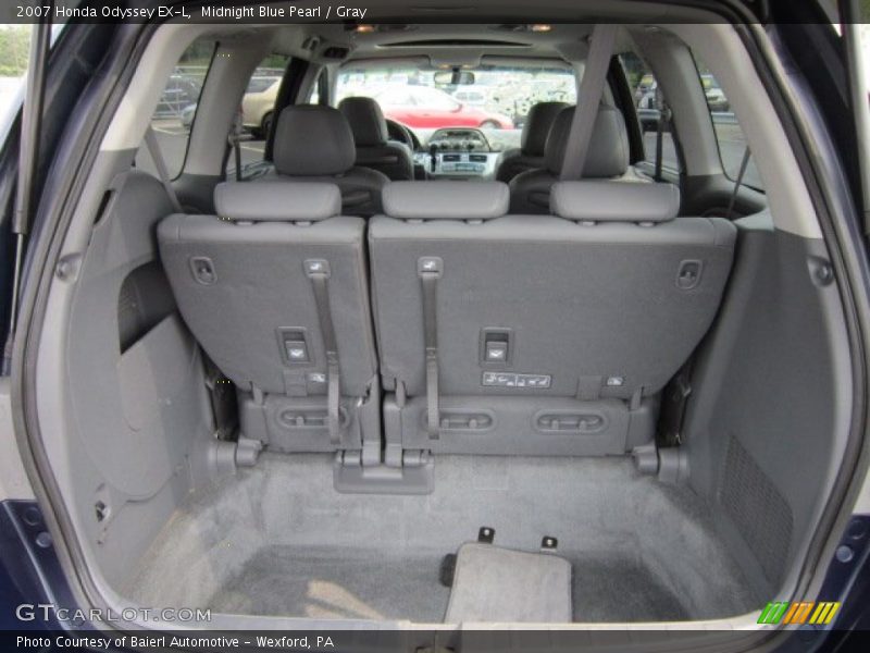 Midnight Blue Pearl / Gray 2007 Honda Odyssey EX-L