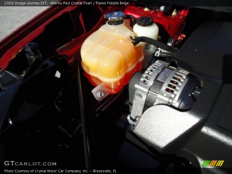 Inferno Red Crystal Pearl / Pastel Pebble Beige 2009 Dodge Journey SXT