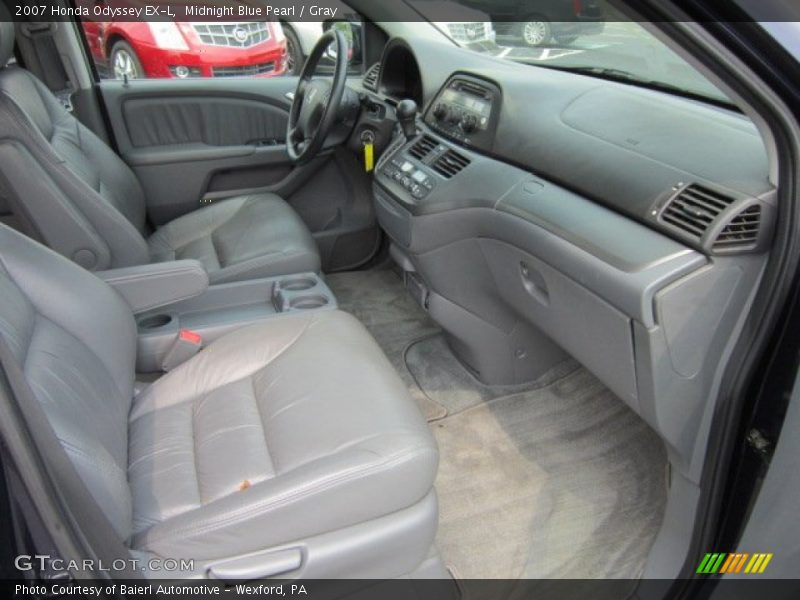 Midnight Blue Pearl / Gray 2007 Honda Odyssey EX-L