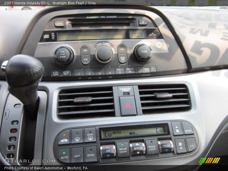 Midnight Blue Pearl / Gray 2007 Honda Odyssey EX-L