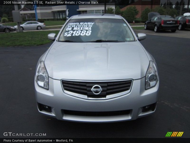 Radiant Silver Metallic / Charcoal Black 2008 Nissan Maxima 3.5 SE
