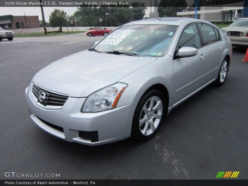 Radiant Silver Metallic / Charcoal Black 2008 Nissan Maxima 3.5 SE