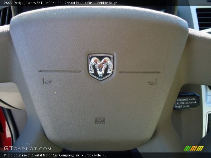Inferno Red Crystal Pearl / Pastel Pebble Beige 2009 Dodge Journey SXT