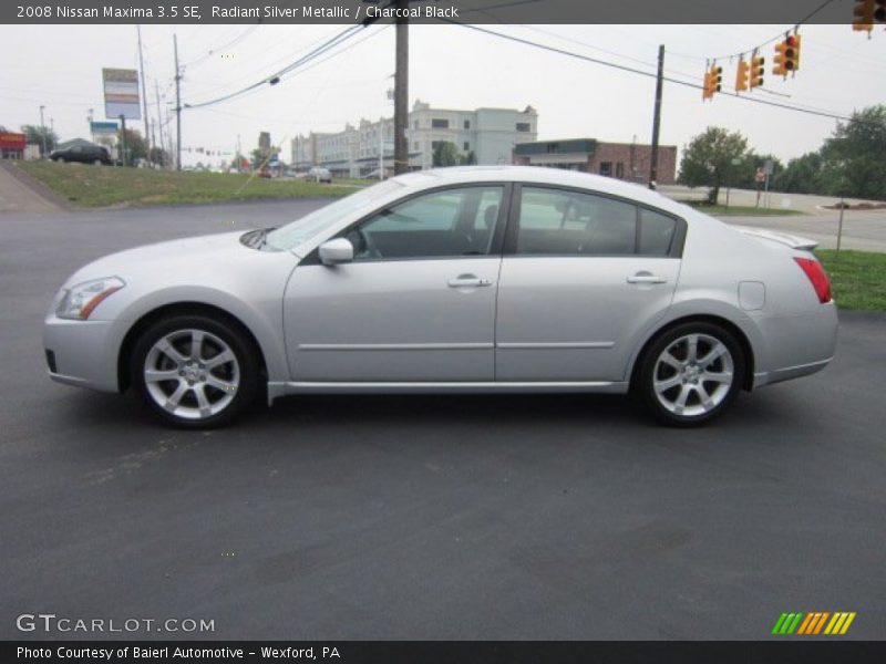 Radiant Silver Metallic / Charcoal Black 2008 Nissan Maxima 3.5 SE