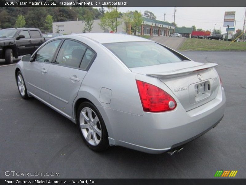 Radiant Silver Metallic / Charcoal Black 2008 Nissan Maxima 3.5 SE