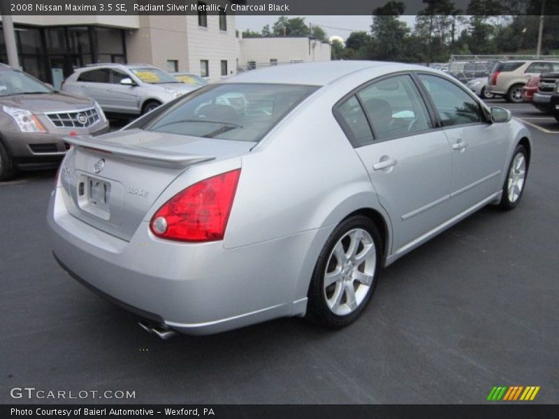 Radiant Silver Metallic / Charcoal Black 2008 Nissan Maxima 3.5 SE
