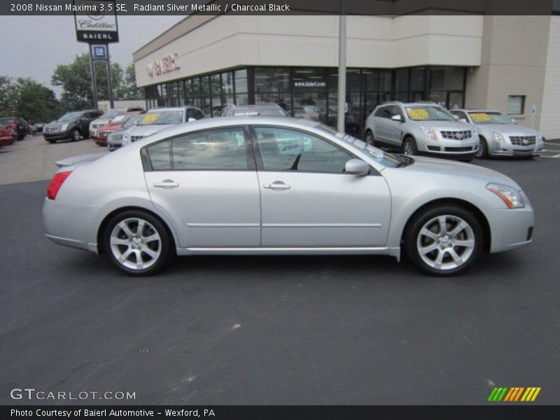 Radiant Silver Metallic / Charcoal Black 2008 Nissan Maxima 3.5 SE