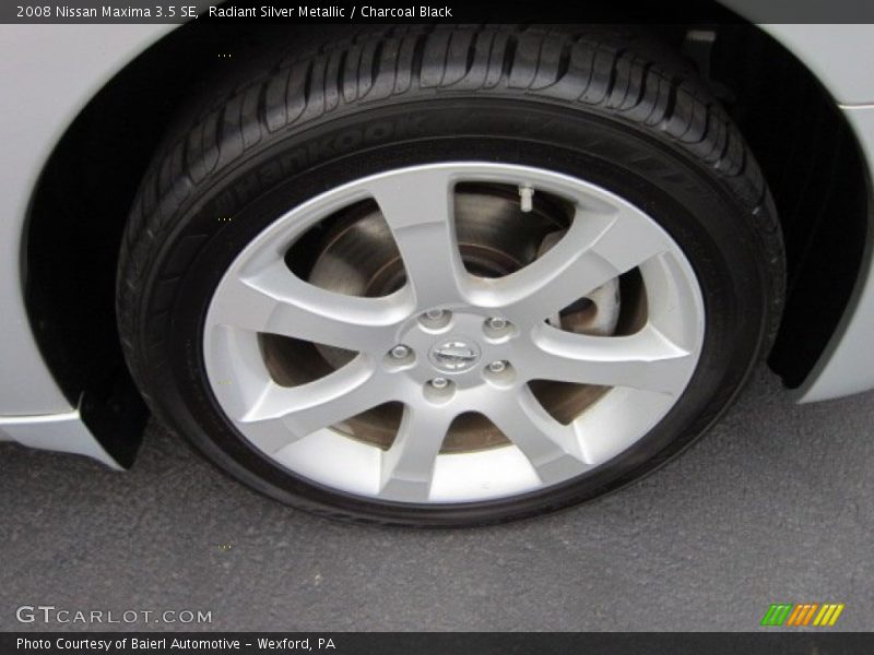 Radiant Silver Metallic / Charcoal Black 2008 Nissan Maxima 3.5 SE