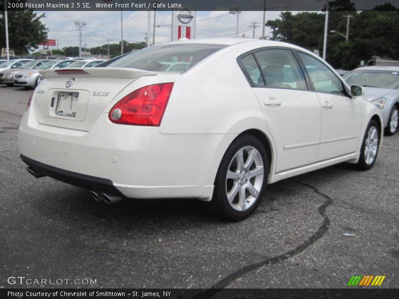 Winter Frost Pearl / Cafe Latte 2008 Nissan Maxima 3.5 SE