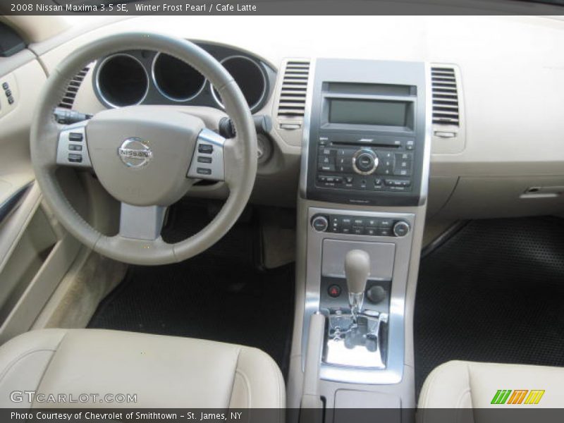 Winter Frost Pearl / Cafe Latte 2008 Nissan Maxima 3.5 SE