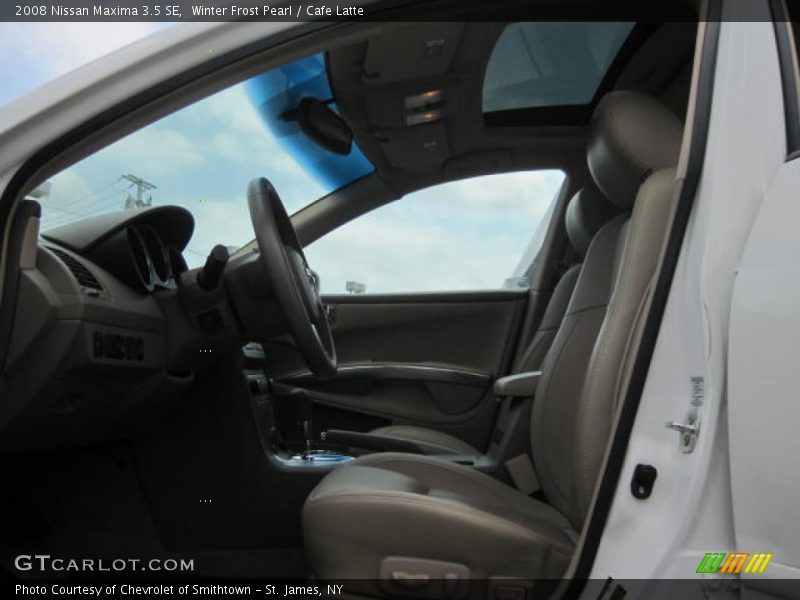 Winter Frost Pearl / Cafe Latte 2008 Nissan Maxima 3.5 SE