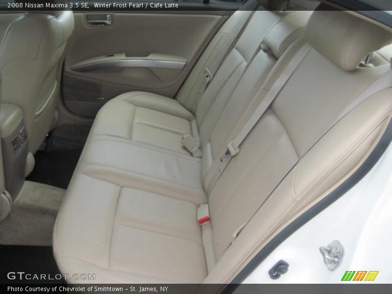 Winter Frost Pearl / Cafe Latte 2008 Nissan Maxima 3.5 SE
