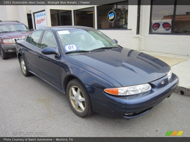 Midnight Blue Metallic / Pewter 2001 Oldsmobile Alero Sedan