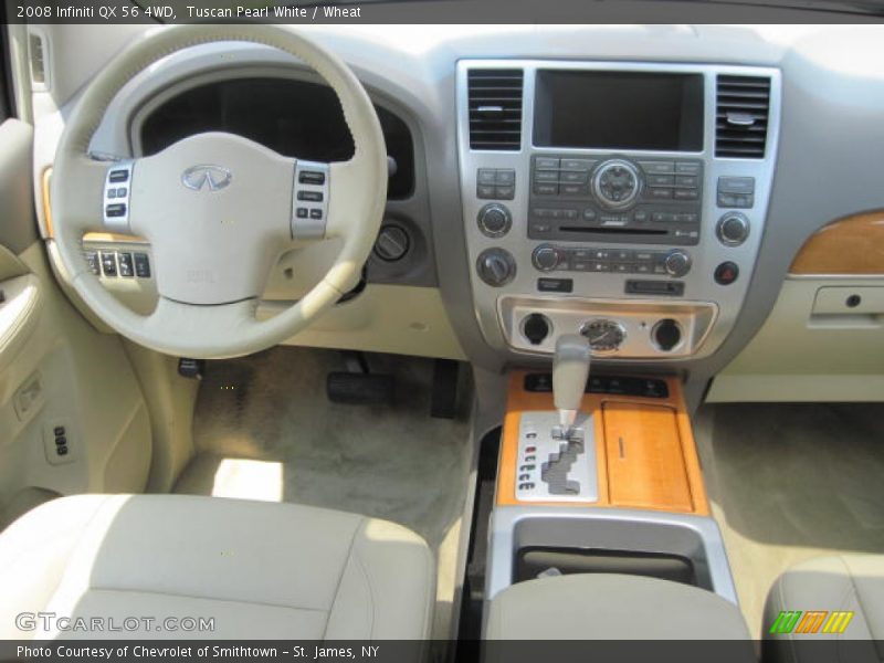 Tuscan Pearl White / Wheat 2008 Infiniti QX 56 4WD