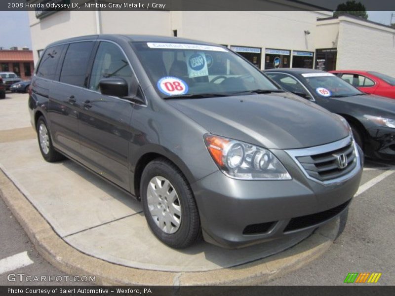 Nimbus Gray Metallic / Gray 2008 Honda Odyssey LX