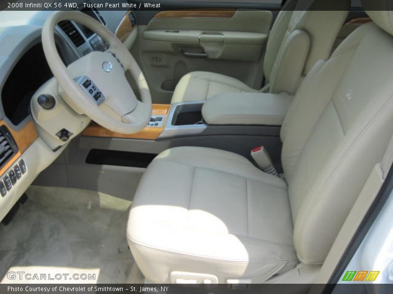Tuscan Pearl White / Wheat 2008 Infiniti QX 56 4WD