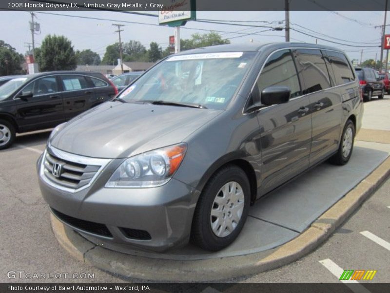 Nimbus Gray Metallic / Gray 2008 Honda Odyssey LX