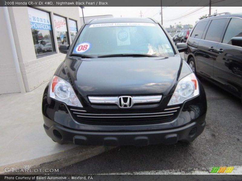 Nighthawk Black Pearl / Black 2008 Honda CR-V EX 4WD