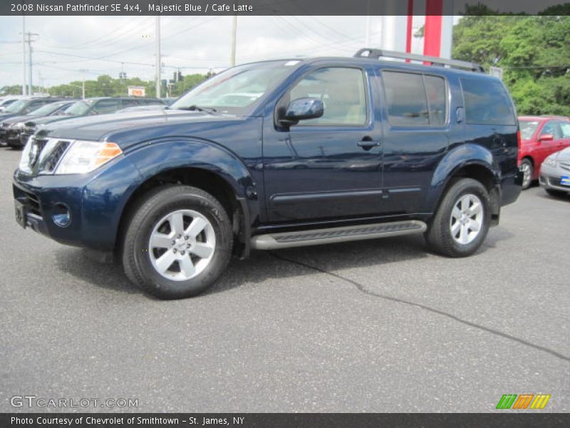 Majestic Blue / Cafe Latte 2008 Nissan Pathfinder SE 4x4