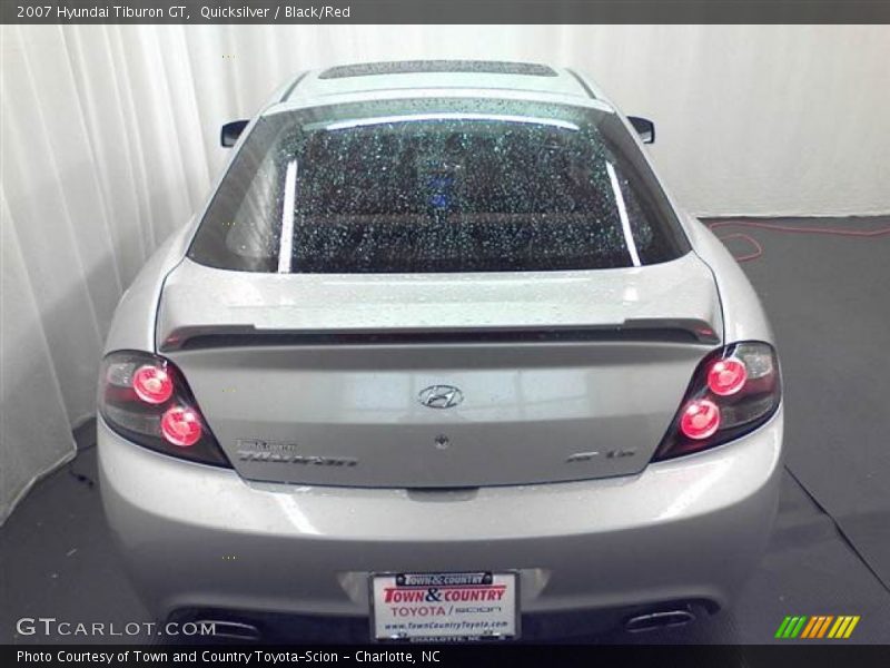 Quicksilver / Black/Red 2007 Hyundai Tiburon GT