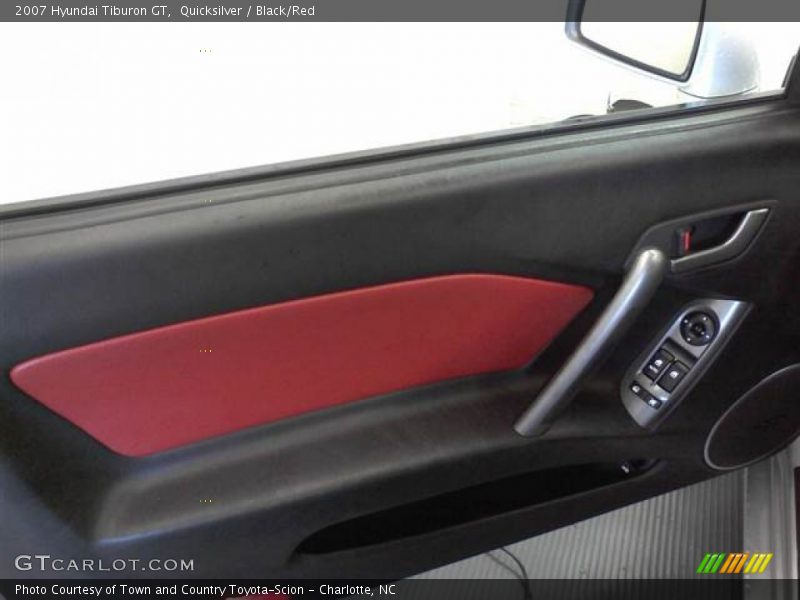Quicksilver / Black/Red 2007 Hyundai Tiburon GT