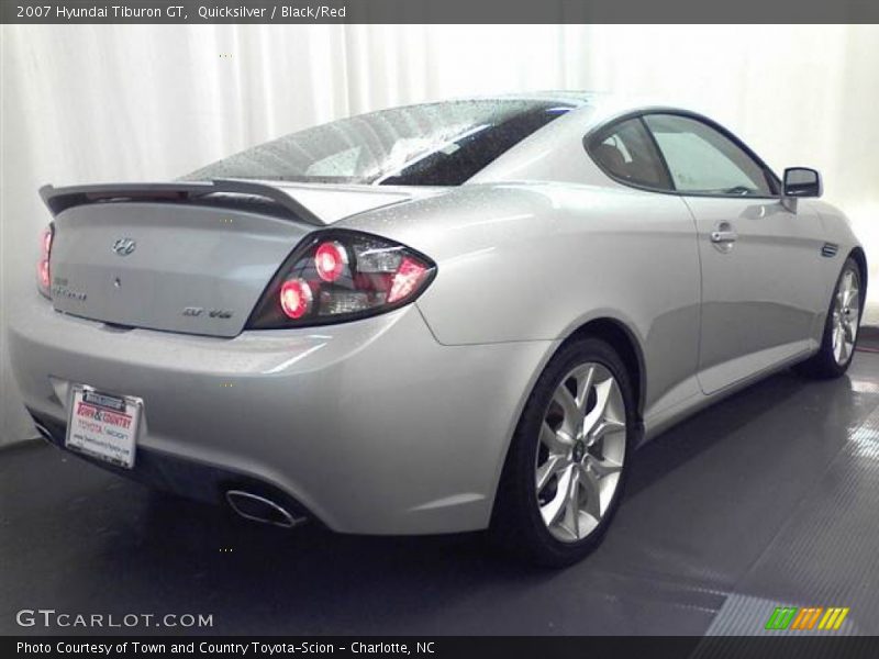 Quicksilver / Black/Red 2007 Hyundai Tiburon GT