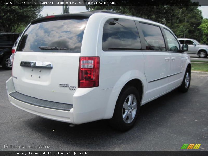 Stone White / Dark Slate Gray/Light Shale 2010 Dodge Grand Caravan SXT