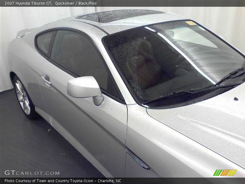 Quicksilver / Black/Red 2007 Hyundai Tiburon GT