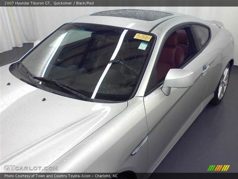 Quicksilver / Black/Red 2007 Hyundai Tiburon GT