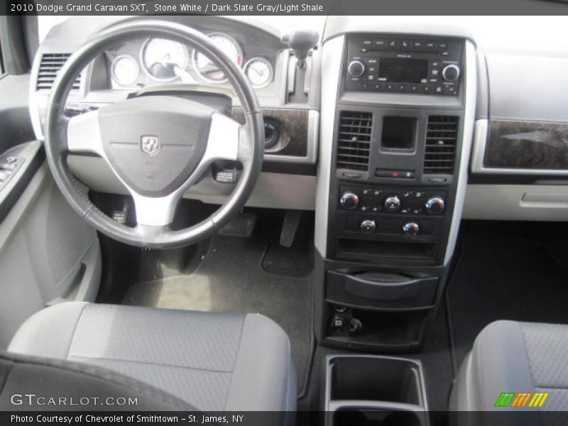 Stone White / Dark Slate Gray/Light Shale 2010 Dodge Grand Caravan SXT