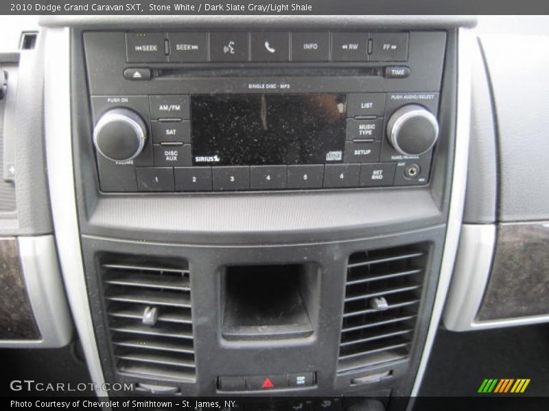 Stone White / Dark Slate Gray/Light Shale 2010 Dodge Grand Caravan SXT
