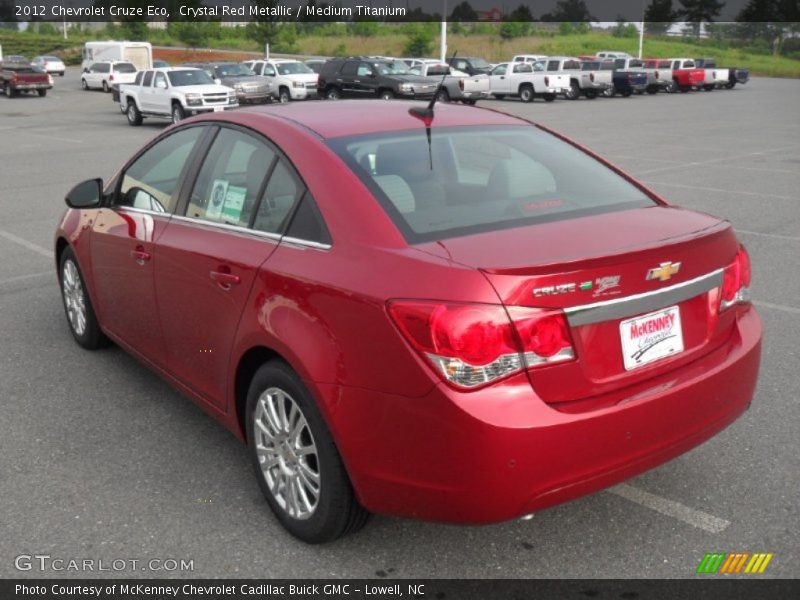 Crystal Red Metallic / Medium Titanium 2012 Chevrolet Cruze Eco