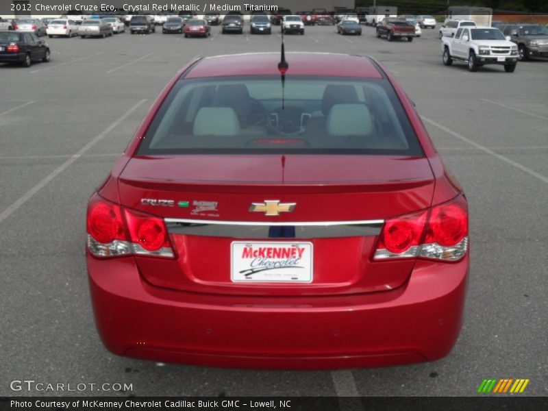 Crystal Red Metallic / Medium Titanium 2012 Chevrolet Cruze Eco