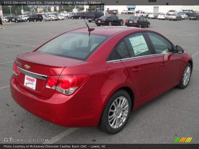 Crystal Red Metallic / Medium Titanium 2012 Chevrolet Cruze Eco