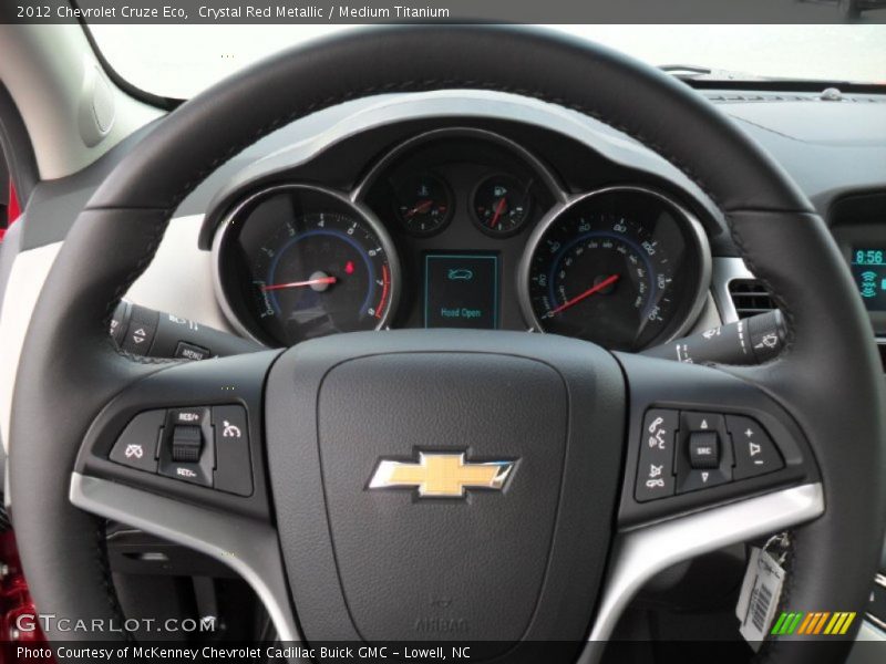 Crystal Red Metallic / Medium Titanium 2012 Chevrolet Cruze Eco