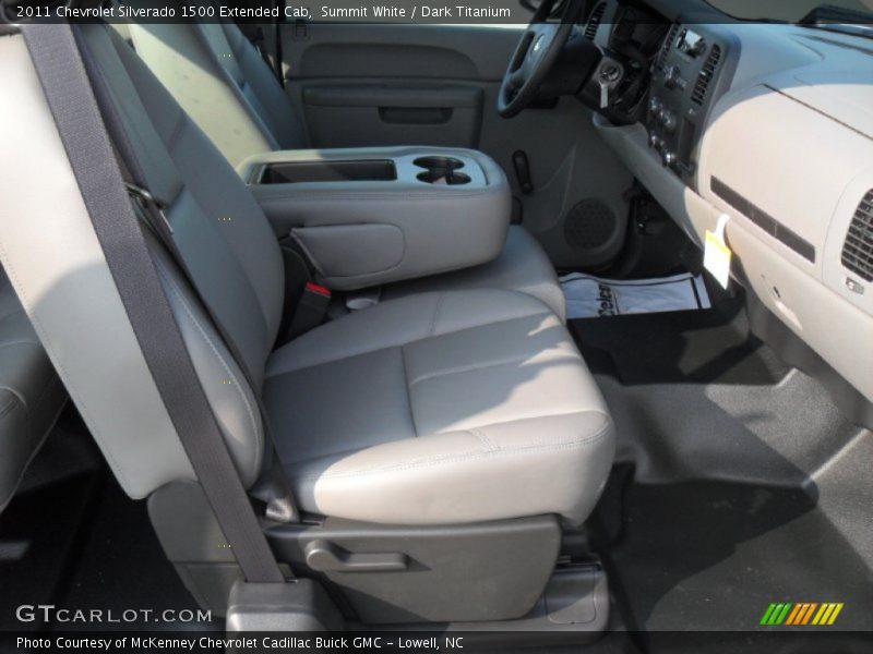 Summit White / Dark Titanium 2011 Chevrolet Silverado 1500 Extended Cab
