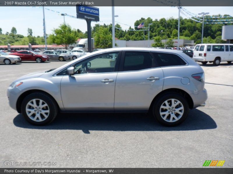 True Silver Metallic / Black 2007 Mazda CX-7 Sport