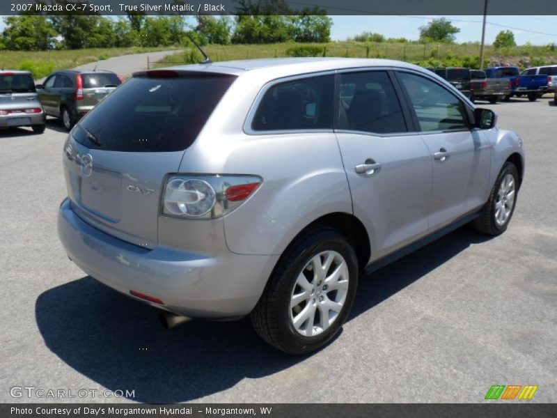 True Silver Metallic / Black 2007 Mazda CX-7 Sport