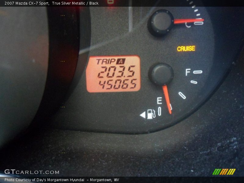 True Silver Metallic / Black 2007 Mazda CX-7 Sport
