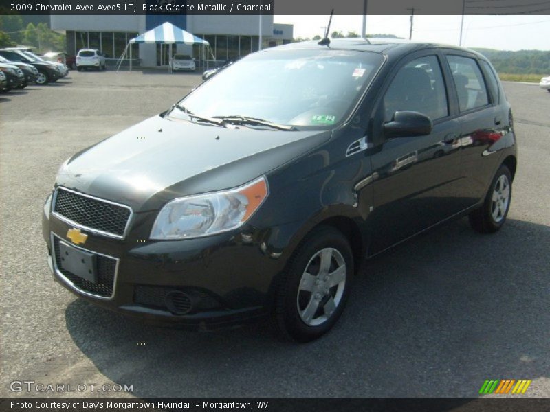 Black Granite Metallic / Charcoal 2009 Chevrolet Aveo Aveo5 LT