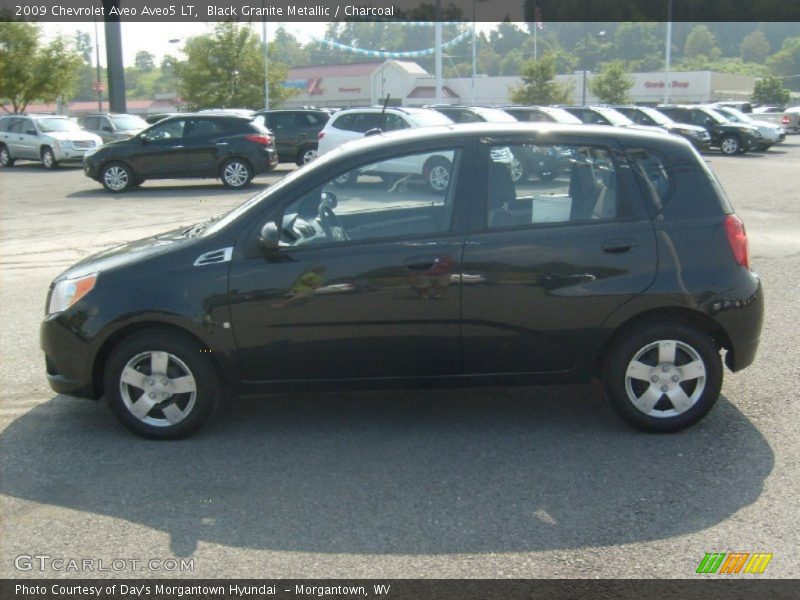 Black Granite Metallic / Charcoal 2009 Chevrolet Aveo Aveo5 LT
