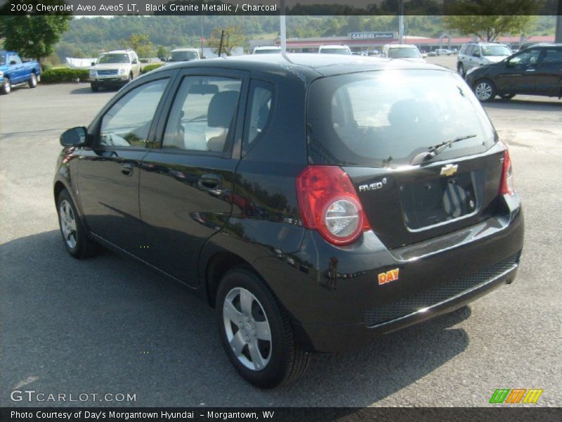Black Granite Metallic / Charcoal 2009 Chevrolet Aveo Aveo5 LT