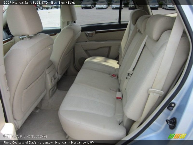 Silver Blue / Beige 2007 Hyundai Santa Fe SE 4WD