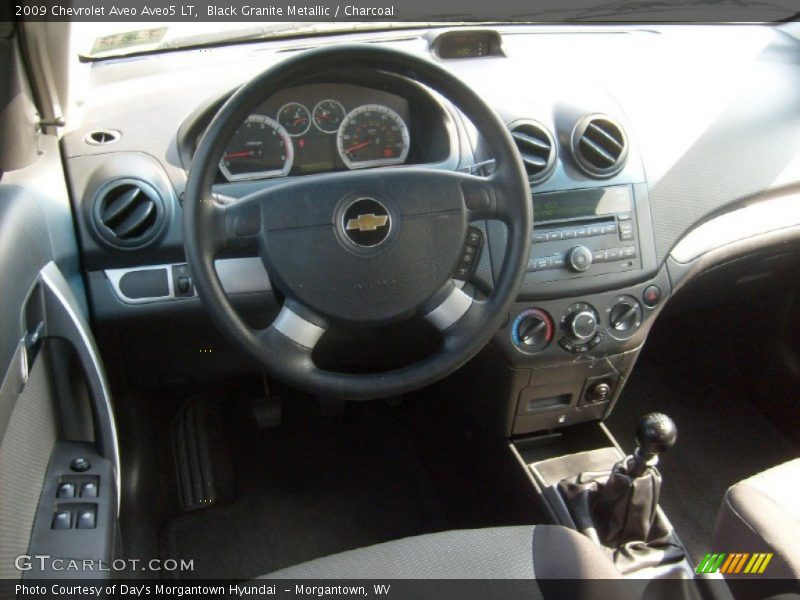 Black Granite Metallic / Charcoal 2009 Chevrolet Aveo Aveo5 LT