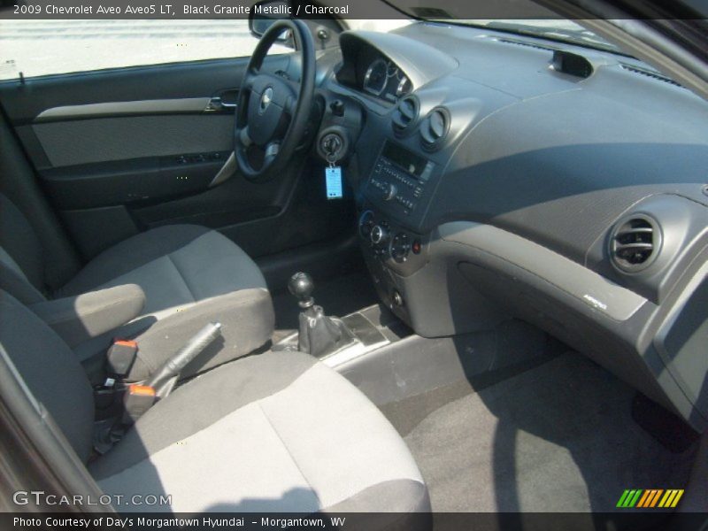 Black Granite Metallic / Charcoal 2009 Chevrolet Aveo Aveo5 LT