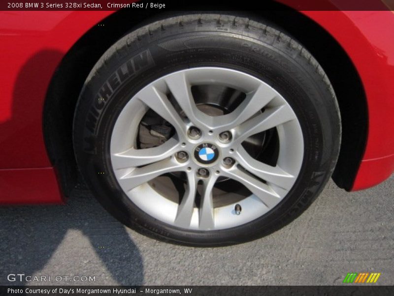 Crimson Red / Beige 2008 BMW 3 Series 328xi Sedan
