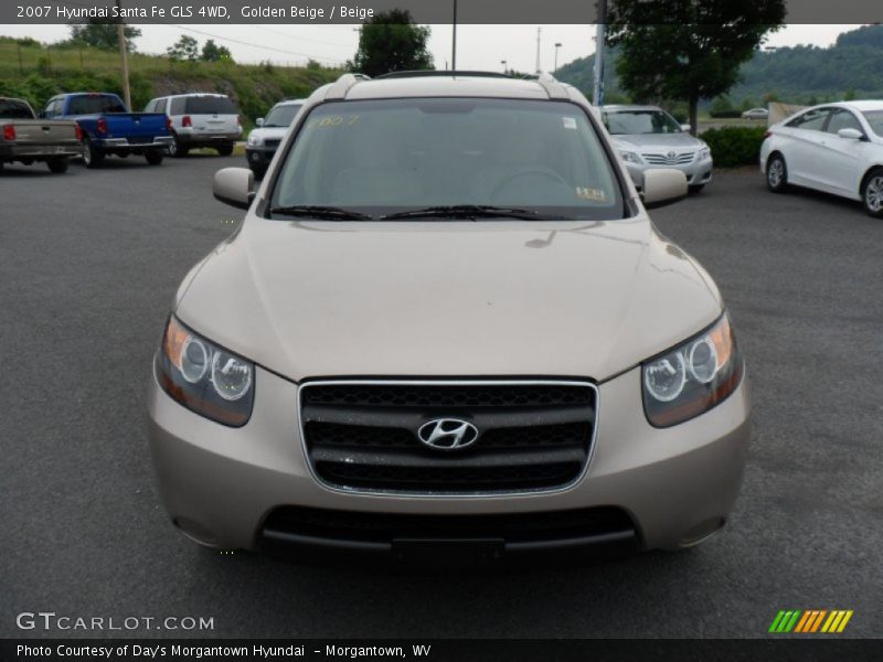 Golden Beige / Beige 2007 Hyundai Santa Fe GLS 4WD