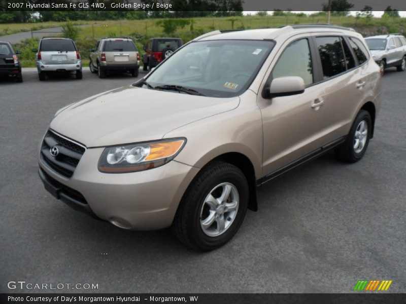 Golden Beige / Beige 2007 Hyundai Santa Fe GLS 4WD